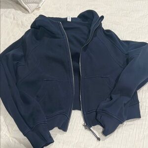 Lululemon navy oversized full zip scuba XS/s